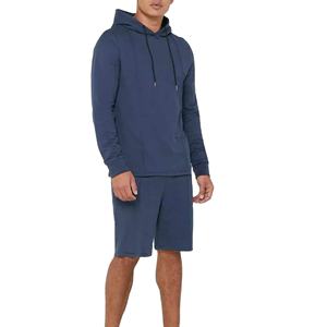 Ensemble deux pièces décontracté d'hiver pour homme en polyester et coton, couleur unie, avec sweat à capuche et short, vente en gros, 2026 - Product Image 5
