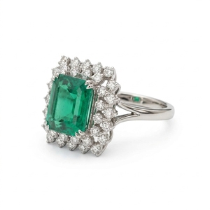 Bague de fiançailles minimaliste en platine et diamants AMI JEWELS AJ-1127, certification IGI, élégante, simple, scintillante, de luxe, pour mariage - Product Image 4