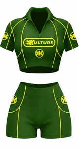 2026 Women's 2-Piece Street Sportswear <b>Set</b> Hooded Full-Sleeve T-Shirt and Knee-Length Shorts Breathable Non-Pilling - Product Image 2