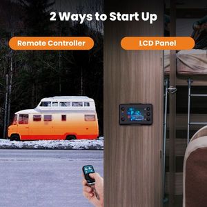 Riscaldatore ad Aria Diesel 2KW 12V con Interruttore LCD per Camper, Soluzione Tutto in Uno per Camion, Auto, Bus, Furgoni e Rimorchi - Product Image 4