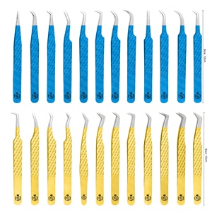 ชุดแหนบปลายแหลมหลากสีสันและขนาดสำหรับงานที่แม่นยำเพื่อตอบสนองความต้องการที่หลากหลาย - Product Image 5