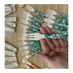 Cuchara de Nácar Premium Hecha a Mano, Cuchara de Concha Natural, Cubertería de Concha Marina para Restaurante, Hotel, Venta al por Mayor - Product Image 2