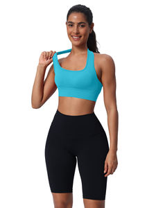 Soutien-gorge de sport pour femme, coupe intégrale, dos croisé, sans armatures, bretelles réglables, confortable pour la course et le yoga - Product Image 2