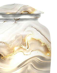 Wholesale Metal Cremation Urns for Adult Human Ashes Modern Design Funeral Supplies Casket <b>Memorial</b> <b>Keepsake</b> - Product Image 4