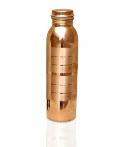 Botella de Cobre Puro de Gran Capacidad, Ecológica y de la Mejor Calidad, con Tapa y Diseño Pulido a Mano, en Oferta - Product Image 2