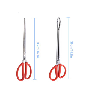 แหนบโลหะแบบใช้ซ้ำได้พร้อมปลายยางกันลื่นสำหรับป้อนวัสดุด้วยมือ - Product Image 1