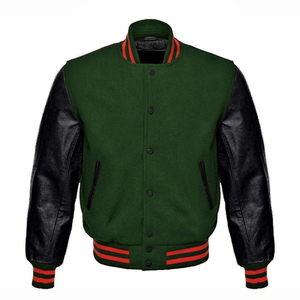 Chaquetas Universitarias Personalizadas al por Mayor, Chaquetas Bomber Lisas con Logotipo Bordado, Chaquetas para Hombre de Talla Grande - Product Image 1