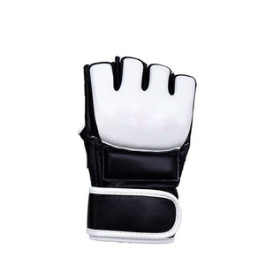 Gants de boxe d'entraînement MMA personnalisés en gros avec lacets, en cuir de vache véritable, design respirant pour adultes - Product Image 2