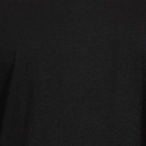 220 Grams Mens Black <b>Polyester</b> Knitted Front Silk Screen Printed Basic <b>T</b>-<b>Shirt</b> Oversized Neck Short Sleeve Loose Fit Casual - Product Image 4