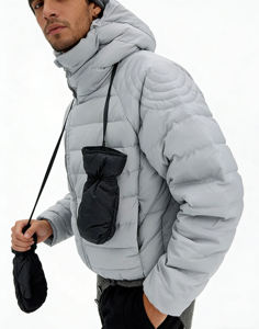 <b>Men's</b> <b>Lightweight</b> Winter Puffer <b>Jacket</b> Warm Quilted Windproof Hooded Outdoor <b>Jacket</b> Private Label Factory - Product Image 3