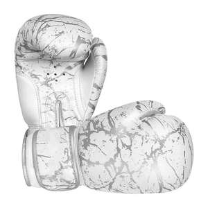 Gants d'entraînement de boxe professionnels 10oz 12oz 14oz 16oz en cuir, gants de sparring avec fermeture auto-agrippante, fabricant OEM ODM - Product Image 6