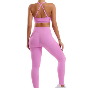 Conjunto Deportivo de Alta Calidad Premium con Logotipo Personalizado, Leggings y Bra Deportivo de Cintura Alta para Yoga, Ropa Deportiva para Mujer, Gimnasio, Yoga 2026 - Product Image 2