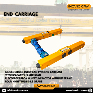 Grúa Puente Monoviga Inovic de 1-5 Toneladas con Polipasto Eléctrico Europeo, Control Remoto, Motor y Engranajes para Uso Industrial en Talleres, Alcance de 20m - Product Image 3