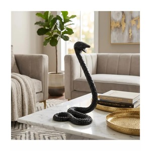 Sculpture de serpent cobra faite à la main, décoration de table, figurine animale traditionnelle pour le salon - Product Image 6