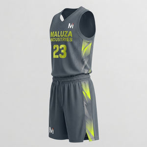 Uniforme de Baloncesto Transpirable Personalizado, Conjunto de Camiseta y Pantalones Cortos de Secado Rápido para Entrenamiento, MALUZA INDUSTRIES, Ropa Deportiva Profesional para Equipos Elite - Product Image 4