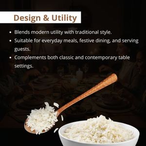Oferta de Precios con Descuento: Juego de Cucharas para Arroz de Acero Inoxidable y Cobre, Diseño Clásico, para Hogar, Restaurante, Regalos, Vajilla, Cucharas para Fiesta - Product Image 3