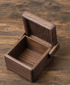 Boîte à souvenirs en bois artisanale avec couvercle à charnières, petite boîte de rangement pour souvenirs, boîte à bibelots rustique pour la décoration de la maison - Product Image 1
