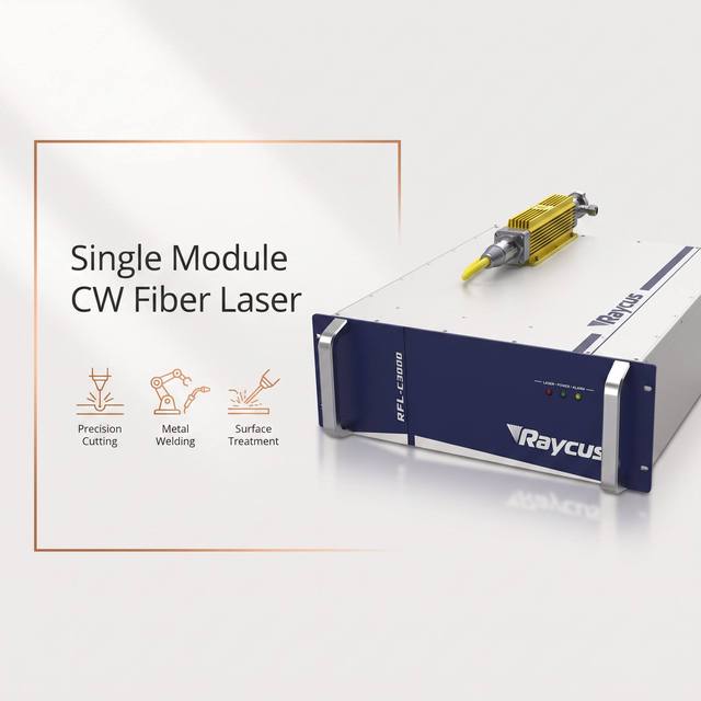 3000W Raycus Fiber Laser Source RFL-C3000S-CE  Single Module CW for Industrial Metal Cutting Welding Machine