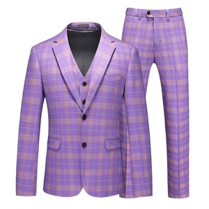 ชุดสูทผู้ชายสามชิ้นทรงเข้ารูป แบรนด์ WARPRO INDUSTRY รุ่น MTM Fit Bespoke ปกบาก กระดุมแถวเดียว ผ้าขนสัตว์ ทรงสลิมทันสมัย เหมาะสำหรับธุรกิจ พร้อมกางเกงจีบ - Product Image 4