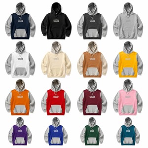 Sudadera con capucha y cremallera para hombre, manga raglán, 100% algodón, gris marino, felpa francesa, estilo deportivo casual, para primavera, transpirable, corte regular - Product Image 5