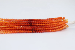 Cuentas Rondelle facetadas de cornalina Natural sombreadas AAA 4-4,5mm 13 pulgadas hebra para la fabricación de joyas - Product Image 3