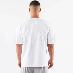 T-shirt Oversize Homme 100% Coton Lavage Vintage Grande Taille Personnalisable avec Votre Logo T-shirt Vierge Délavé à l'Acide - Product Image 2