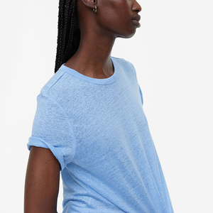 T-shirts pour femmes en coton/polyester, t-shirts pour femmes grandes tailles, t-shirts pour femmes en gros - Product Image 3