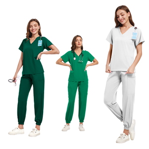 Offre Spéciale DuiDE – Tenues Médicales Anti-Plis Lavables pour Infirmières, Ensembles Jogger Médicaux Unisexe avec Détection d'Aiguilles, Sans Coutures - Product Image 3