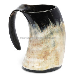 Taza de cuerno de diseño rugoso para beber cerveza, decoración interior, Material único, tazón para beber - Product Image 2