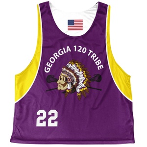 Customized Reversible Sublimated Lacrosse Pinnies Lacrosse Jersey Made With High Quality Polyester Fabric Custom Lacrosse Wears - Product Image 1