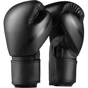 Gants de Muay Thai en cuir artificiel, gants de combat personnalisés en PU avec rembourrage en mousse absorbant les chocs pour l'entraînement de boxe Muay Thai - Product Image 1