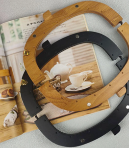 Poignées en bois massif de chêne naturel Nolvo World, faites à la main, écologiques, durables et polyvalentes pour cadres de sacs à main - Product Image 5