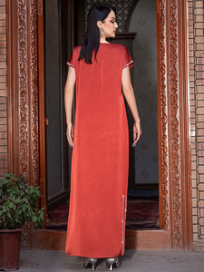 Robe abaya brodée, abaya de luxe Dubaï, abaya en gros, robe abaya de luxe, abaya en lin, abaya brodée, fabricant sur mesure - Product Image 2