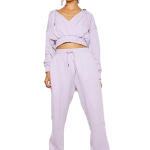 Nouveau sweat à capuche court en coton personnalisé de haute qualité pour femme, style streetwear hiver - Product Image 6