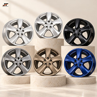 Jantes en aluminium forgé 5 branches Twin Star concaves argent satiné 18-22 pouces 5x114.3 5x120 5x130 pour Audi Mercedes
