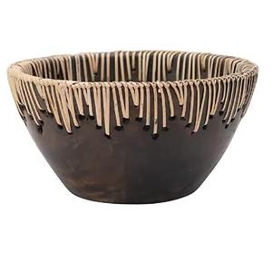 Bol à fruits élégant et pratique en rotin, glamour et raffiné, adapté à toutes les occasions, magnifiquement conçu par KHOOSI OVERSEAS. - Product Image 2