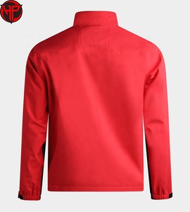 Veste rouge à blocs de couleurs, légère, à séchage rapide, coupe classique, fermeture éclair, sweat-shirt pour streetwear, vêtements d'hiver, veste imperméable - Product Image 6