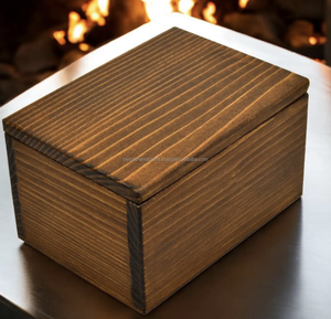 Caja de Regalo Cuadrada de Madera Natural, Mini Cajas de Almacenamiento, Caja de Embalaje para Joyería - Product Image 2