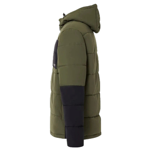 Blouson matelassé coupe-vent à capuche pour homme - Léger, écologique, résistant à l'eau, tricoté, fermeture éclair unie, style streetwear - Product Image 2