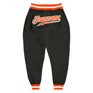 Men's <b>Black</b> Elastic Waist Sweatpants With Team name Print Casual <b>Joggers</b> Midweight Polyester Autumn Wear - Product Image 4