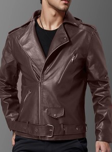 Veste en cuir de haute qualité pour hommes, très élégante et stylée - Product Image 4