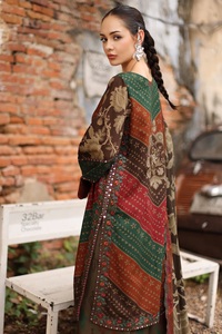 Robe Lenin de qualité supérieure pour femmes, vêtements d'hiver, ensembles shalwar kameez pour femmes en lin brodé et imprimé de très haute qualité. - Product Image 4