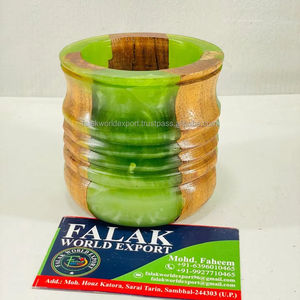 Mubkhar Natural mango Wood Resin Bakhoor Burner Bakhoor Burner Wood for Wedding <b>Gift</b> Incense Burner for <b>Eid</b> Ramadan - Product Image 6