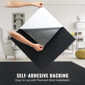 Piastrelle per Pavimento in Moquette Autoadesive 24 X 24, Design Morbido Imbottito con Adesivo per Facile Installazione Fai-da-Te - Product Image 4