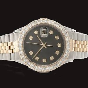 Venta caliente moda de lujo 925 reloj de plata esterlina corte de cristal redondo Moissanite diamante cuarzo Edición Limitada regalo perfecto - Product Image 4