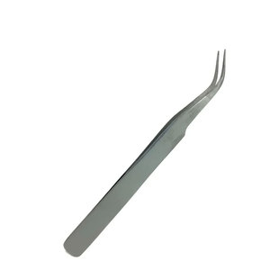 Pince à cils à pointe fine en acier inoxydable, outil professionnel d'application de beauté, pince à cils pour salon - Product Image 1