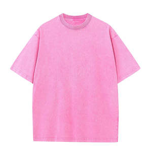 เสื้อยืดคอตตอนแท้ 100% แบบย้อมสีเอซิด สำหรับผู้ชาย สไตล์สตรีทแวร์ ฮิปฮอป วินเทจ แห้งเร็ว คอกลม - Product Image 6