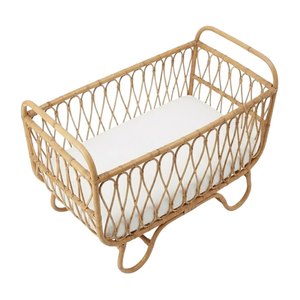 Wholesale Rattan Baby Cot For 1 Year Old Kids Furniture Cheap Price Factory Direct Sale Hot Sale High Quality Nursery Room - Product Image 1