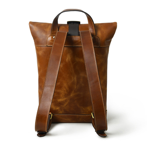 100% Original Genuine Leather <b>Backpack</b> with Very Good Quality Unisex Bag At Affordable Price - Product Image 3