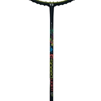 Raquette de badminton à dureté réglable avec manche en carbone et grip en PU
